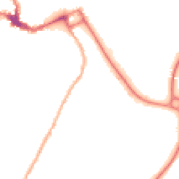 Night-time road noise heatmap for SY3 7NY