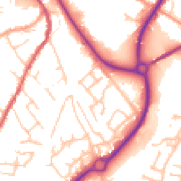 Daytime road noise heatmap for SY3 7PL