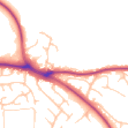 Daytime road noise heatmap for SY3 8BL