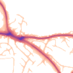 Daytime road noise heatmap for SY3 8BQ
