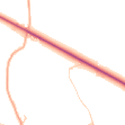 Daytime road noise heatmap for SY3 8BW