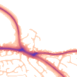Daytime road noise heatmap for SY3 8BZ