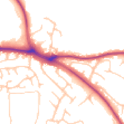 Daytime road noise heatmap for SY3 8DE