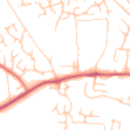 Daytime road noise heatmap for SY3 8DR