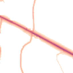Daytime road noise heatmap for SY3 8DW