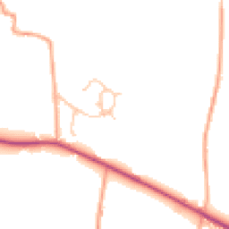Daytime road noise heatmap for SY3 8ET