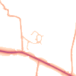 Daytime road noise heatmap for SY3 8EW