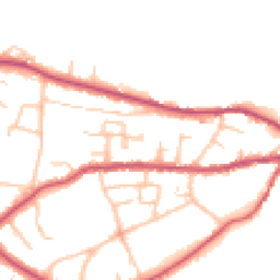 Daytime road noise heatmap for SY3 8FH