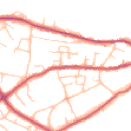 Daytime road noise heatmap for SY3 8FL