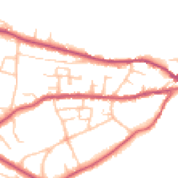 Daytime road noise heatmap for SY3 8NY