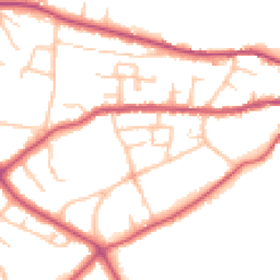 Daytime road noise heatmap for SY3 8RU