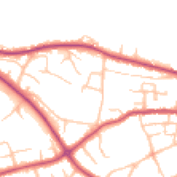 Daytime road noise heatmap for SY3 8TW