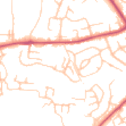 Daytime road noise heatmap for SY3 8ZD