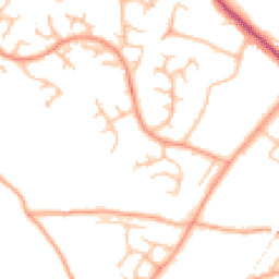Daytime road noise heatmap for SY3 9DQ