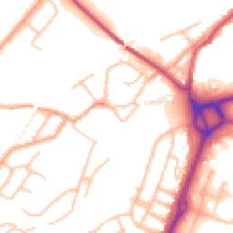 Daytime road noise heatmap for SY3 9EY