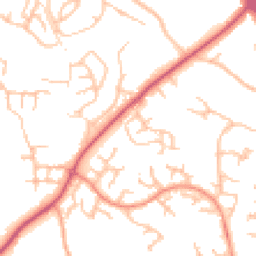 Daytime road noise heatmap for SY3 9FW