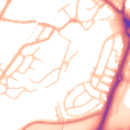 Daytime road noise heatmap for SY3 9HG