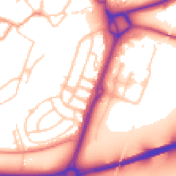 Daytime road noise heatmap for SY3 9LL