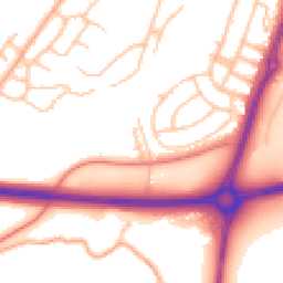 Daytime road noise heatmap for SY3 9PL