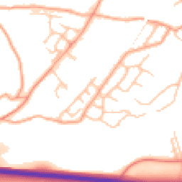 Daytime road noise heatmap for SY3 9QD