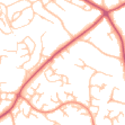 Daytime road noise heatmap for SY3 9RB