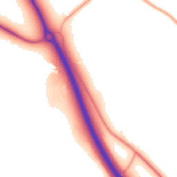 Daytime road noise heatmap for SY4 1AY
