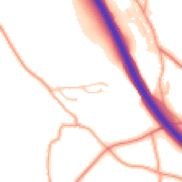 Daytime road noise heatmap for SY4 1BG