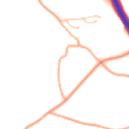 Daytime road noise heatmap for SY4 1BJ