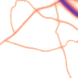 Daytime road noise heatmap for SY4 1BN