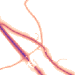 Daytime road noise heatmap for SY4 1DA
