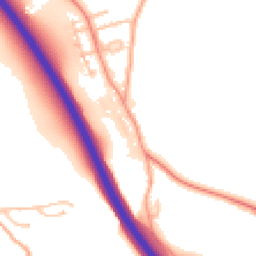 Daytime road noise heatmap for SY4 1DB