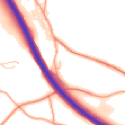 Daytime road noise heatmap for SY4 1DN