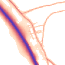 Daytime road noise heatmap for SY4 1DP