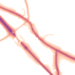 Daytime road noise heatmap for SY4 1EB