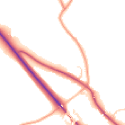 Daytime road noise heatmap for SY4 1FA