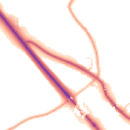 Daytime road noise heatmap for SY4 1FE