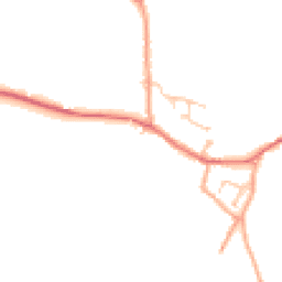 Daytime road noise heatmap for SY4 1NG