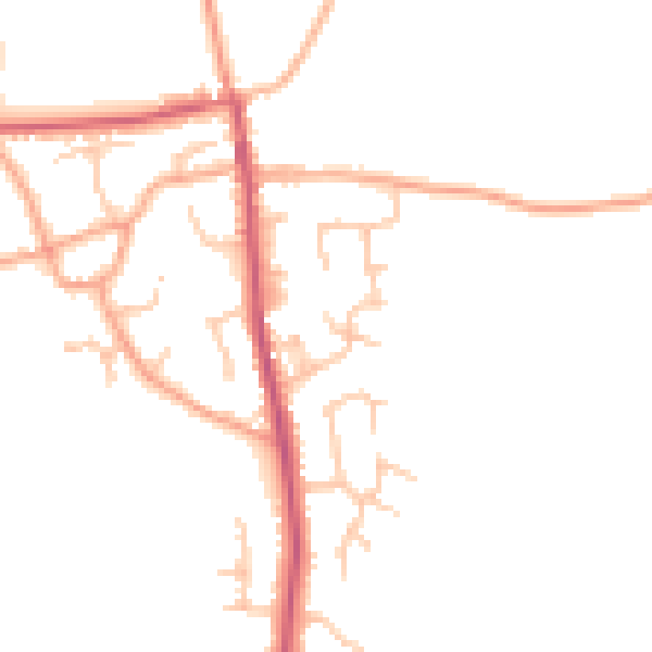 Daytime road noise heatmap for SY4 2DT
