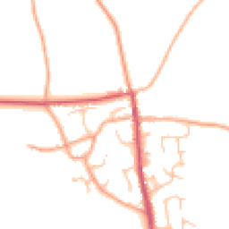 Daytime road noise heatmap for SY4 2EJ