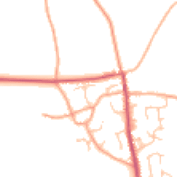 Daytime road noise heatmap for SY4 2EW