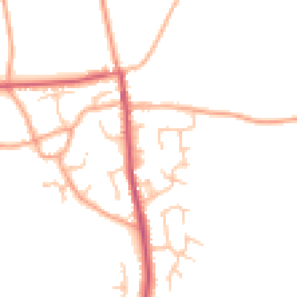 Daytime road noise heatmap for SY4 2GA
