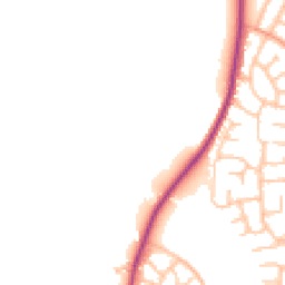 Daytime road noise heatmap for SY4 3AA