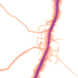 Daytime road noise heatmap for SY4 3BF
