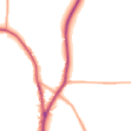 Daytime road noise heatmap for SY4 3EA