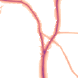 Daytime road noise heatmap for SY4 3EB