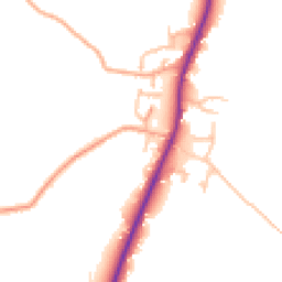 Daytime road noise heatmap for SY4 3EJ
