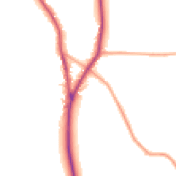 Daytime road noise heatmap for SY4 3FA