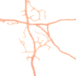 Daytime road noise heatmap for SY4 3NW