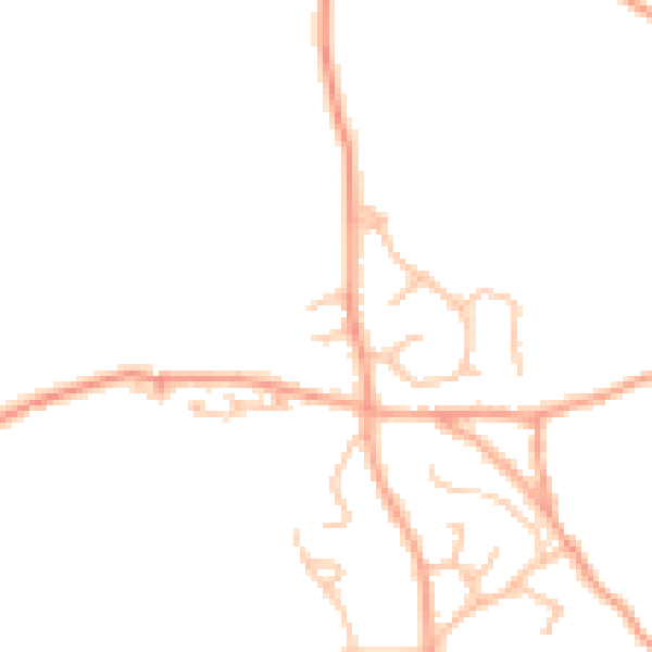 Daytime road noise heatmap for SY4 3PR