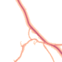 Daytime road noise heatmap for SY4 3SB